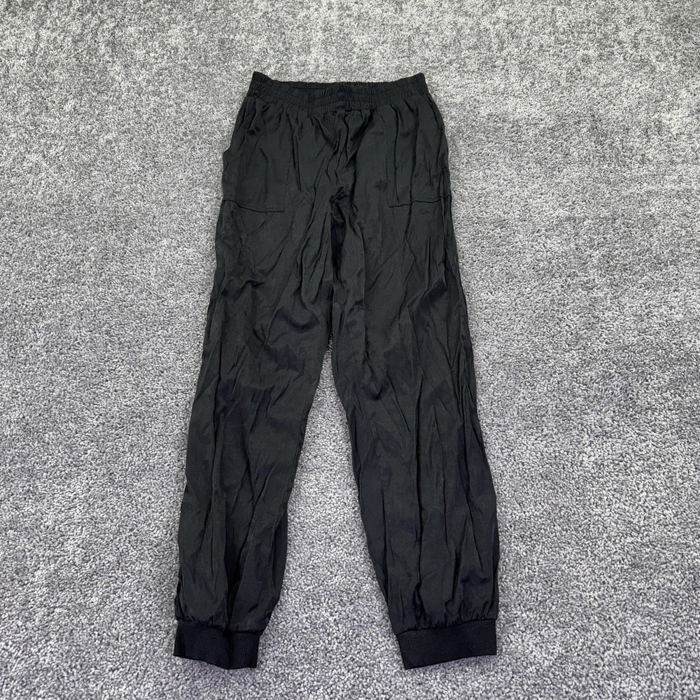 UMGEE Pants Womens Medium Black Jogger Elastic Waist Cuffed Lightweight Pockets